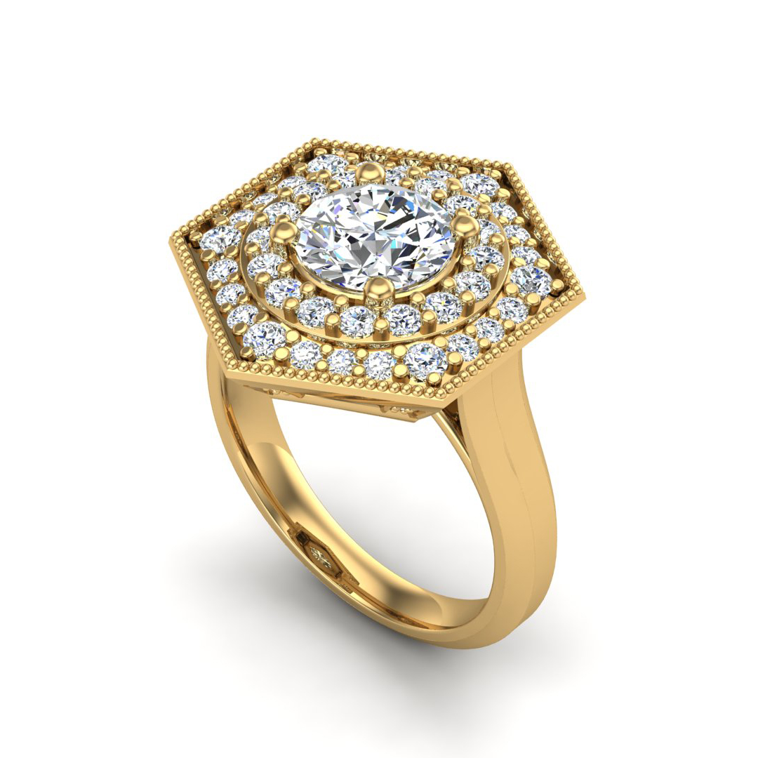 Raelyn Halo Engagement Ring